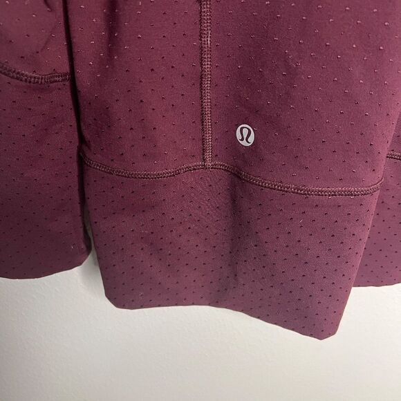 RARE Lululemon Stride Jacket II - SHINE DOT Size 8 Bordeaux Drama Burgundy - Picture 9 of 9